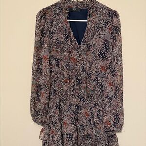 Long sleeve mini dress